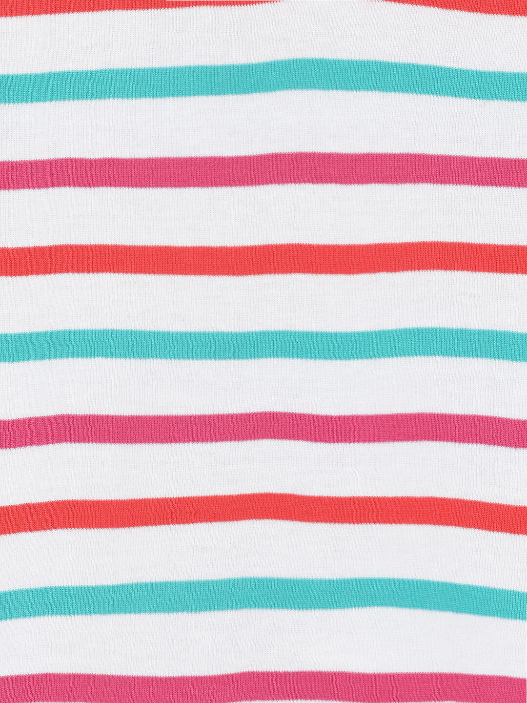 Milou Baby Girls Multi- Colour Striped Short Sleeve Graphic T-Shirt