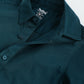 Milou Boys Full Sleeve Solid Bio-Washed Shirt Teal Blue