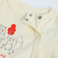 Milou Infant Girls Cotton Bodysuit Cream Graphic Print