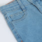 Milou Boys Mid Blue Cotton Denim Shorts