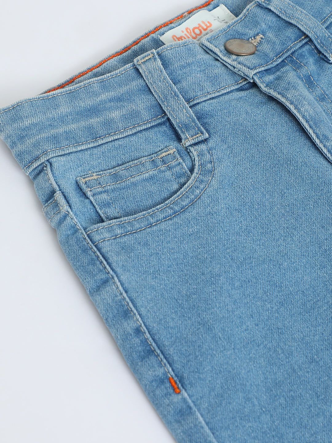 Milou Boys Mid Blue Cotton Denim Shorts