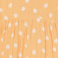 Milou Baby Girls Orange Printed Cotton Dress