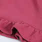 Milou Girls Ruffle-Hem Cotton Hoodie