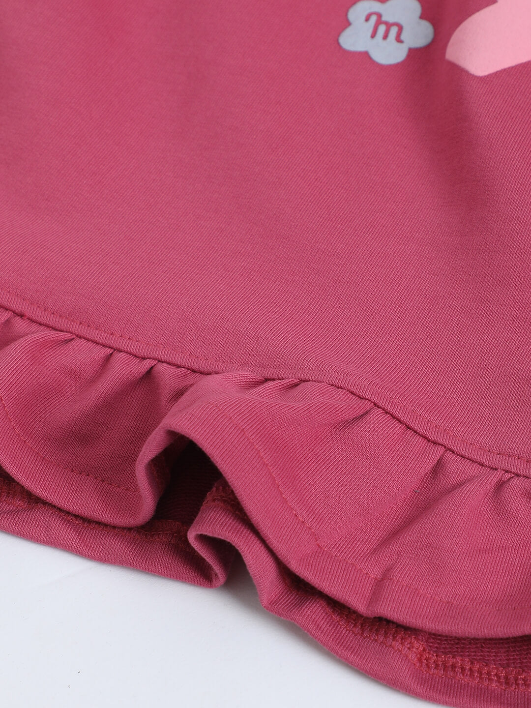 Milou Girls Ruffle-Hem Cotton Hoodie