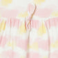 Milou Girls Cotton Solid Bio-Washed Dress Tie Dye Print