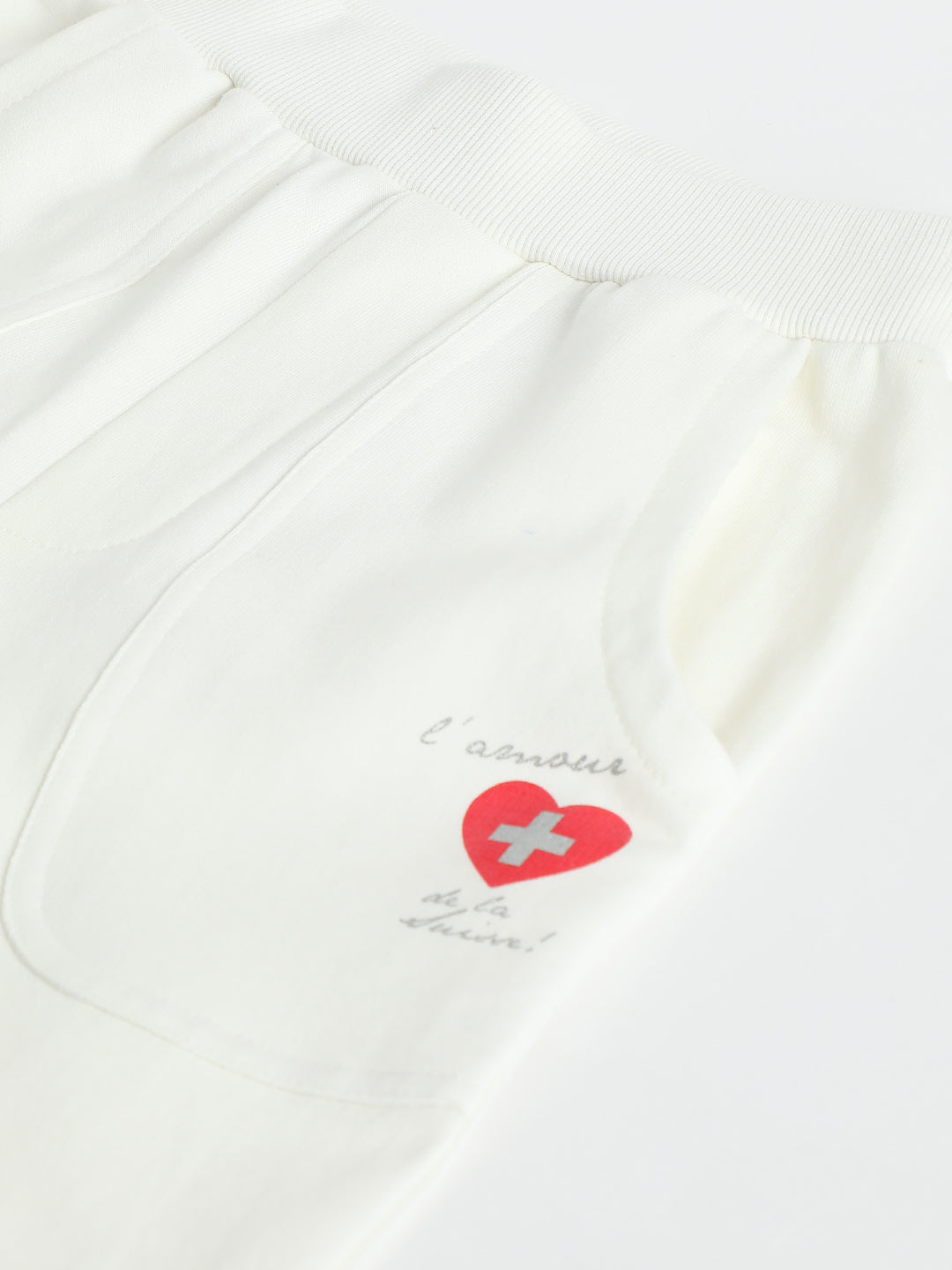 Milou Boys Cotton Bio-Washed Pants White