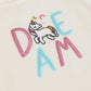 Milou Girls Pure Cotton Puff-Sleeve T-Shirt With Chest Embroidery