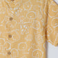 Milou Boys All Over Printed Half Sleeve Shirt Yellow Animal Print