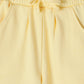 Milou Girls Yellow Cotton Shorts