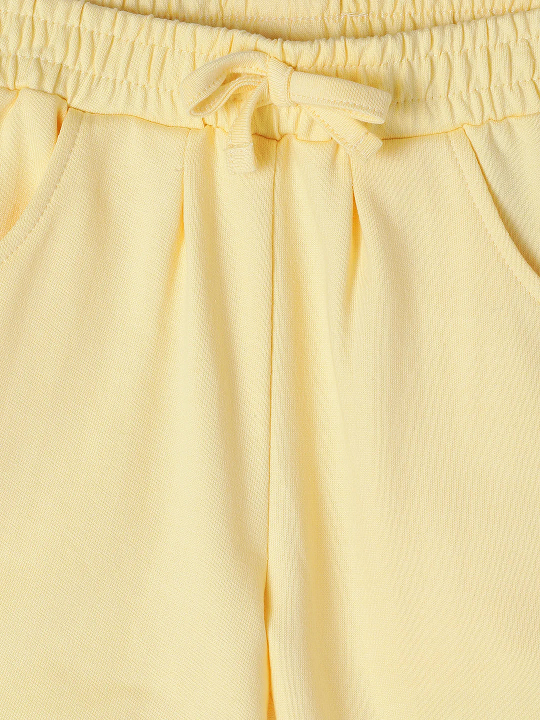 Milou Girls Yellow Cotton Shorts