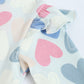 Milou Infant Girls Heart Print Bodysuit White