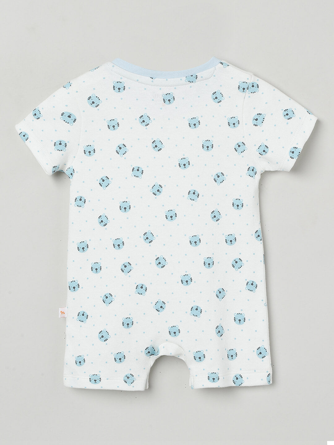 Milou Infant Unisex Short Sleeve Romper with Matching Bib Set