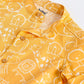 Milou Boys Bio-Washed Top & Shorts Co-ord Set Yellow
