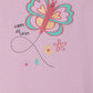 Milou Baby Girls Pink Sleeveless Cotton Top Butterfly Print