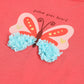 Milou Girls Butterfly Graphic T-Shirt Coral Pink