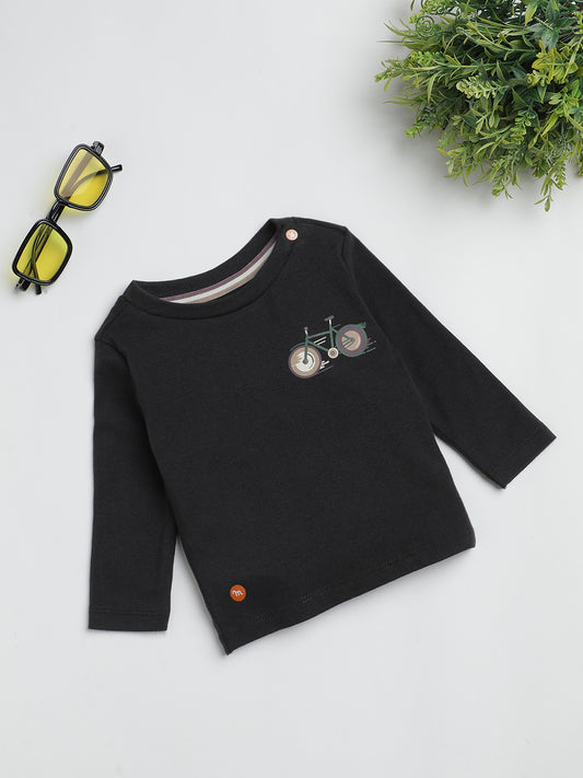 Milou Kids Cotton Full Sleeve Bio Washed T-Shirt for Boys 4470013