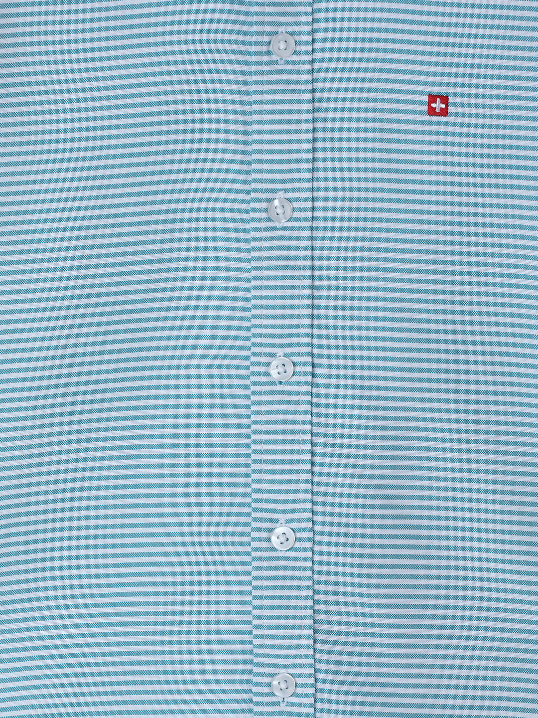 Milou Kids Cotton Full Sleeves Striped Bio Washed Shirt for Boys - Blue