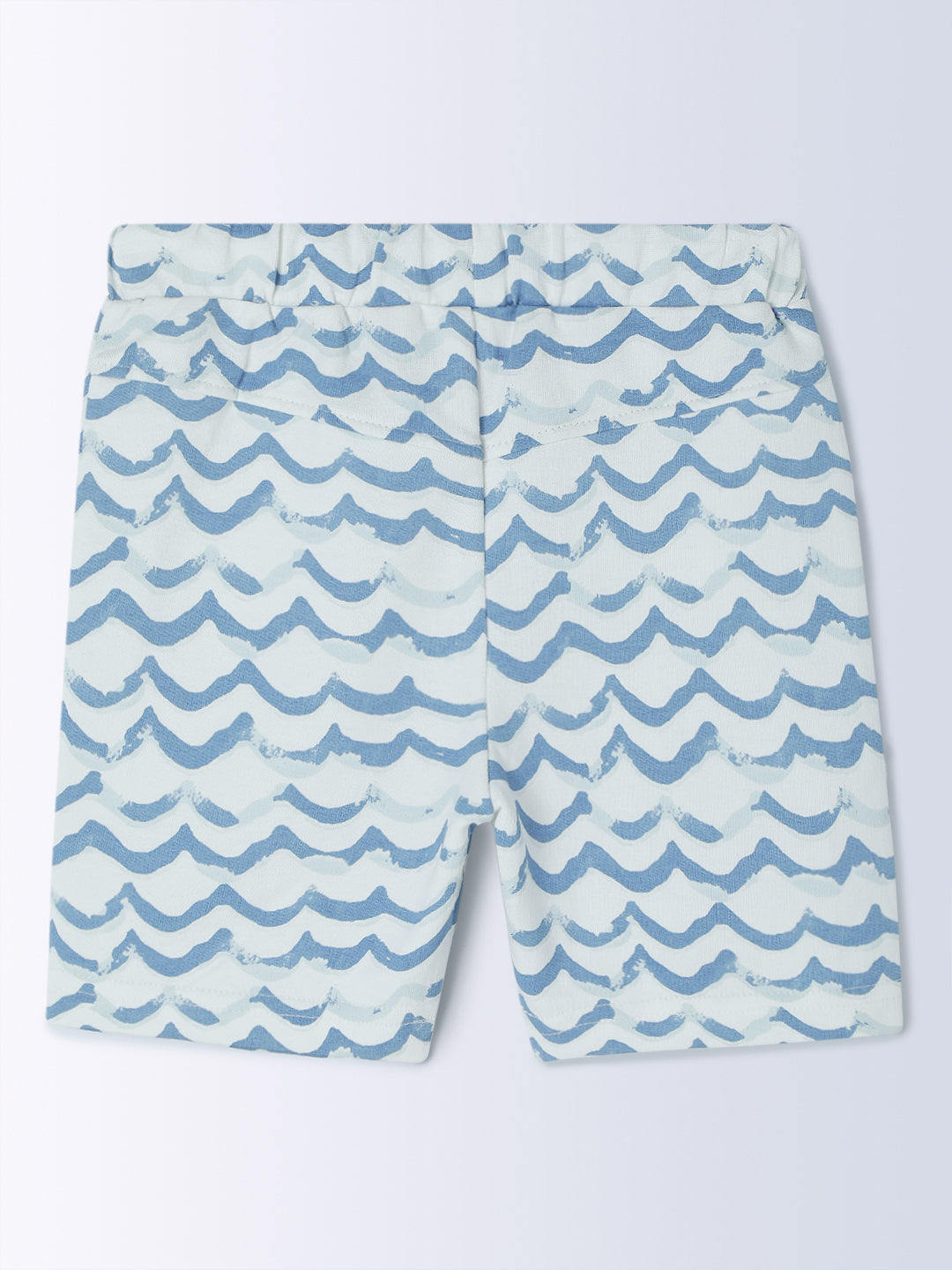 Milou Kids Half Sleeve Cotton Bio Washed Printed T-Shirt & Shorts Co-ord Set for Boys -Insignia Blue