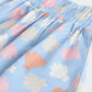 Milou Girls Blue Printed Cotton Skirt