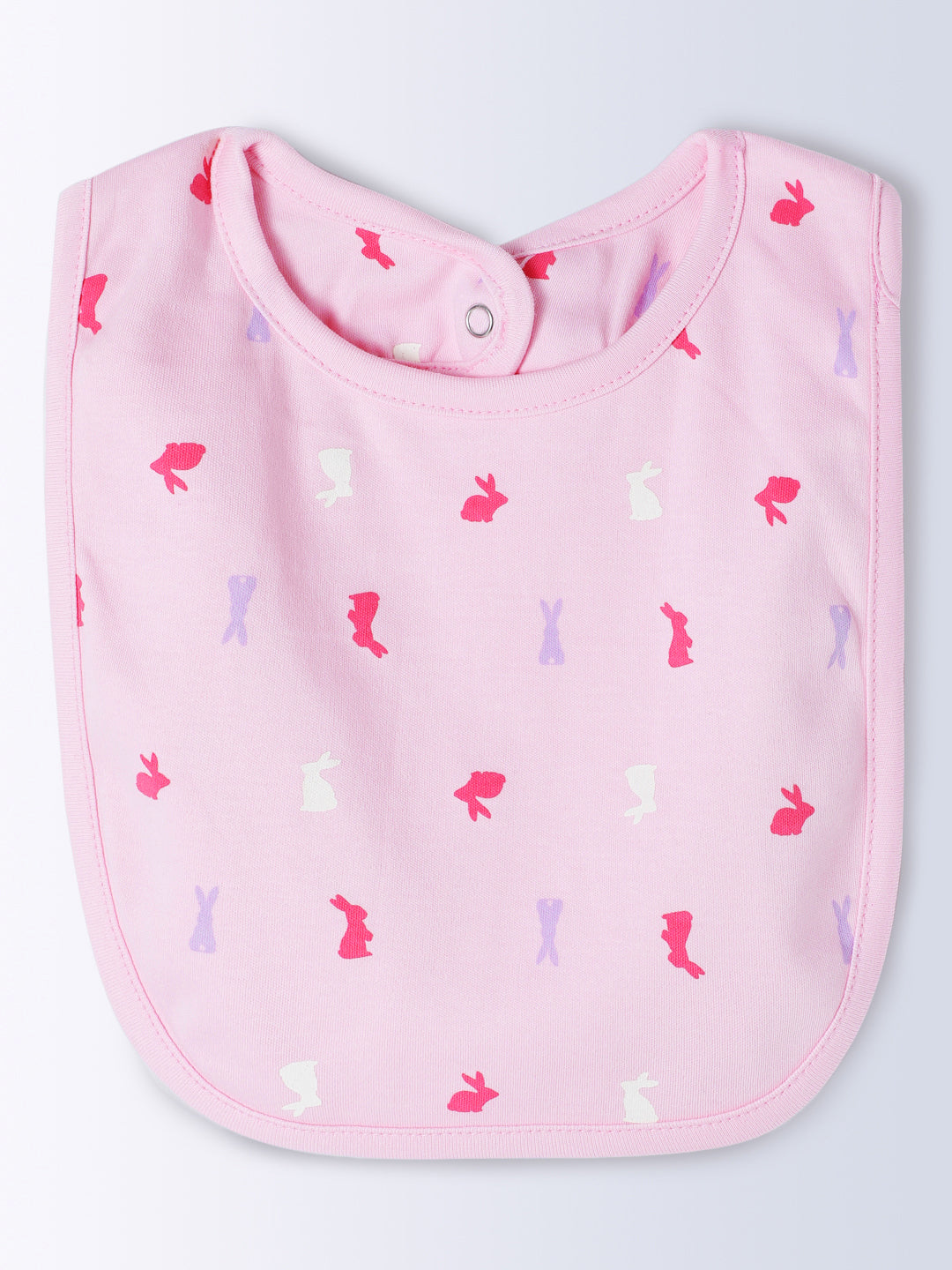 Milou Kids Cotton Bio Washed Self-Designed Printed Romper with Bib for Girls - Lemon Yellow