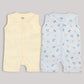 Milou Baby Cotton Sleeveless Romper Pack of 2