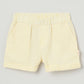 Milou Girls Flared Top & Shorts Co-ord Set Pastel Yellow