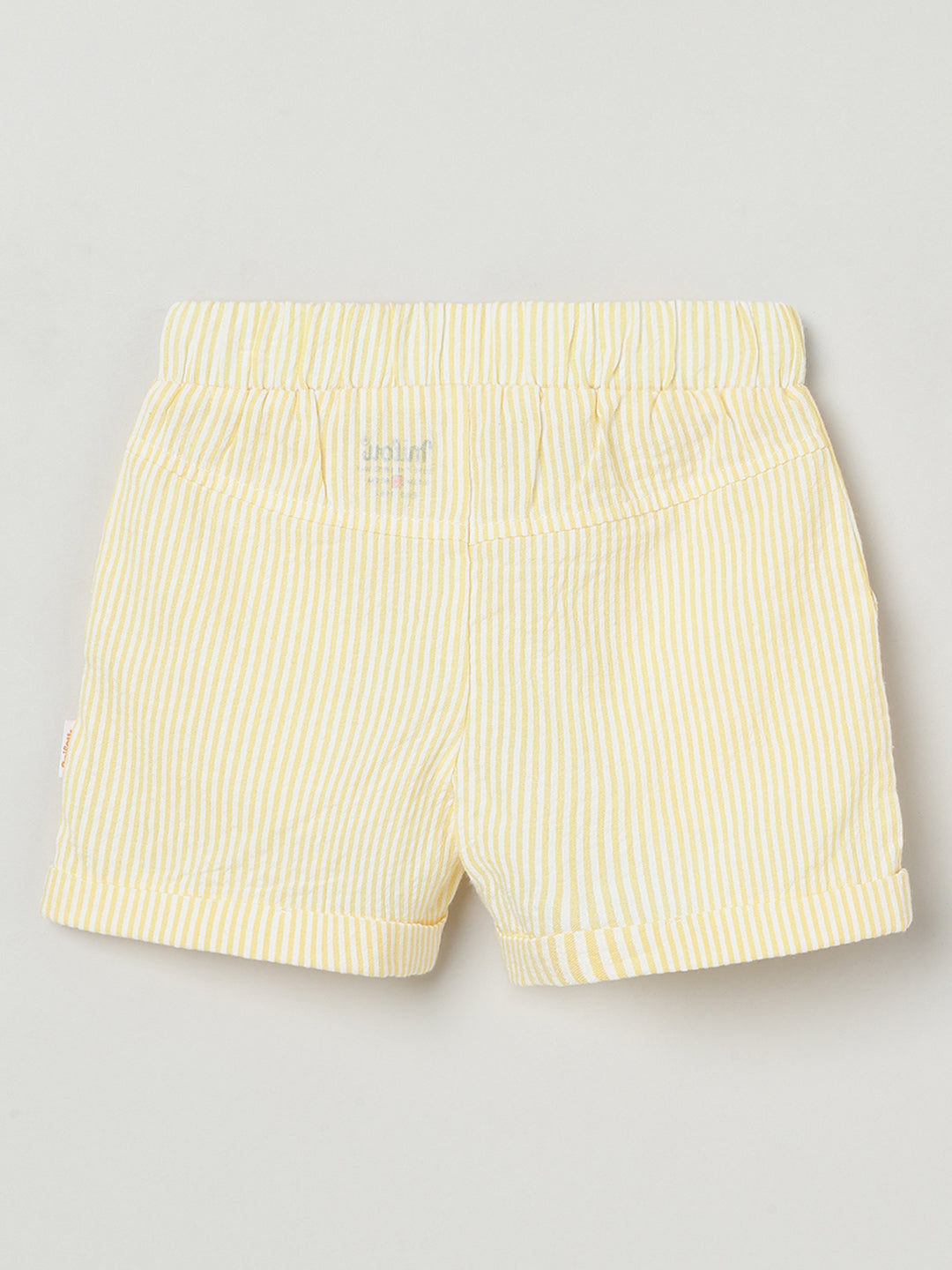 Milou Girls Flared Top & Shorts Co-ord Set Pastel Yellow