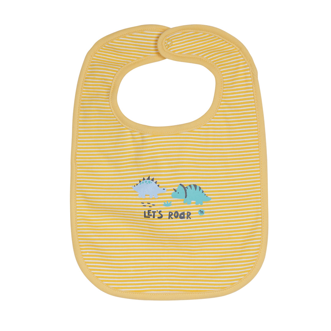 Milou Newborn Baby Romper Gift Set Yellow Dino Print Set