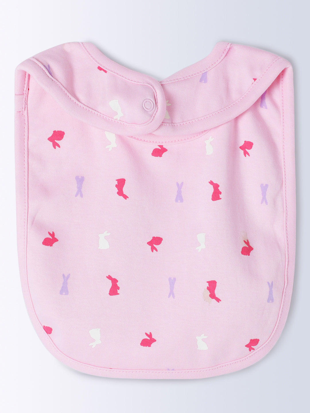 Milou Kids Cotton Bio Washed Self-Designed Printed Romper with Bib for Girls - Lemon Yellow