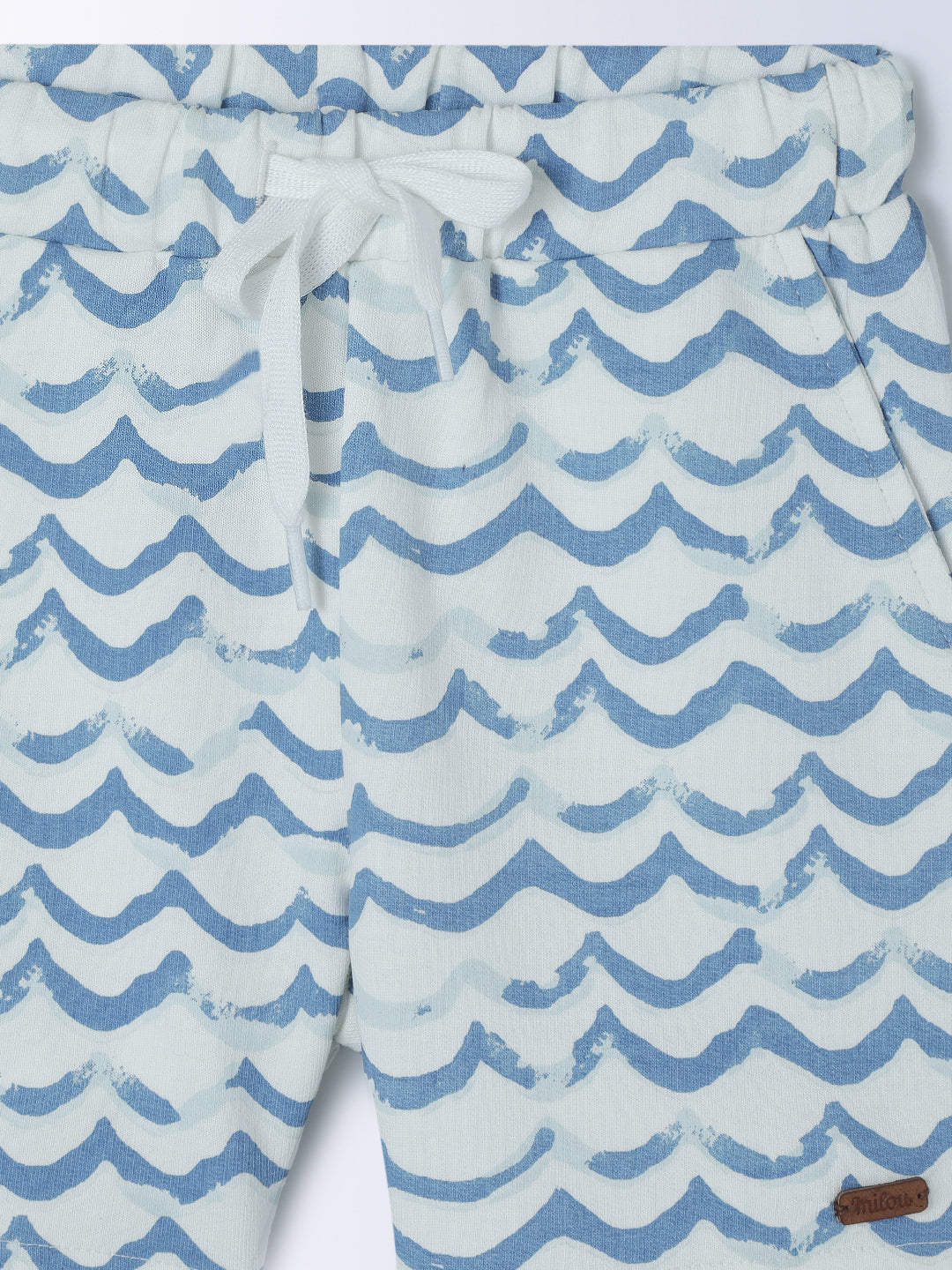 Milou Kids Half Sleeve Cotton Bio Washed Printed T-Shirt & Shorts Co-ord Set for Boys -Insignia Blue