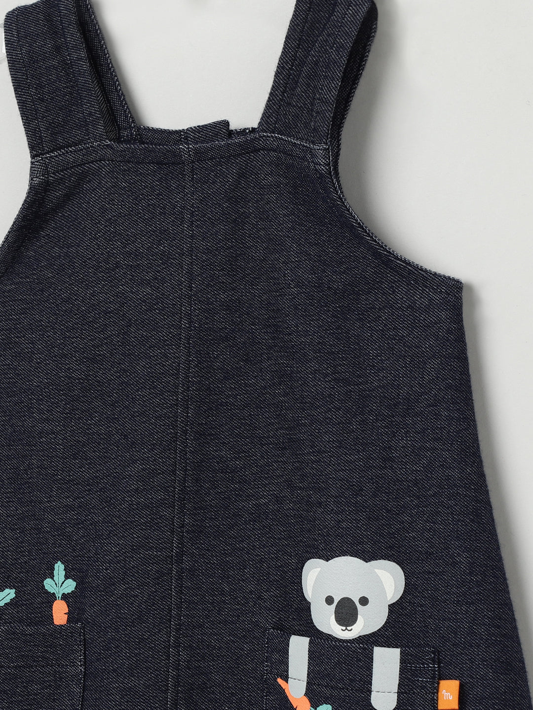 Milou Baby Girls Pinafore Set Navy & Pink Set