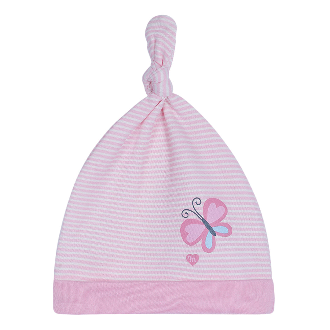 Milou Newborn Baby Romper Gift Set Pink Bunny Print Set