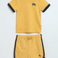 Milou Baby Boys T-Shirt & Shorts Set Mustard Yellow Set