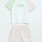 Milou Girls Shorts Sleeve T-Shirt and Shorts Set