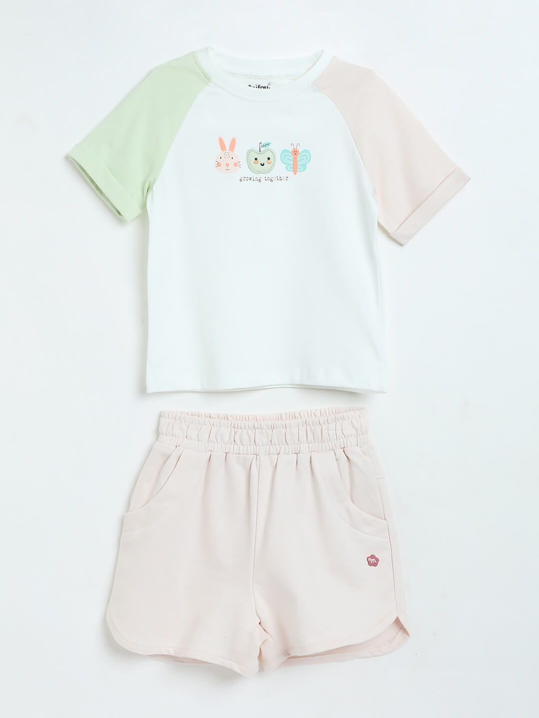 Milou Girls Shorts Sleeve T-Shirt and Shorts Set