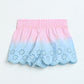 Milou Baby Girls Snow White Eyelet Skirt Ombre Blue