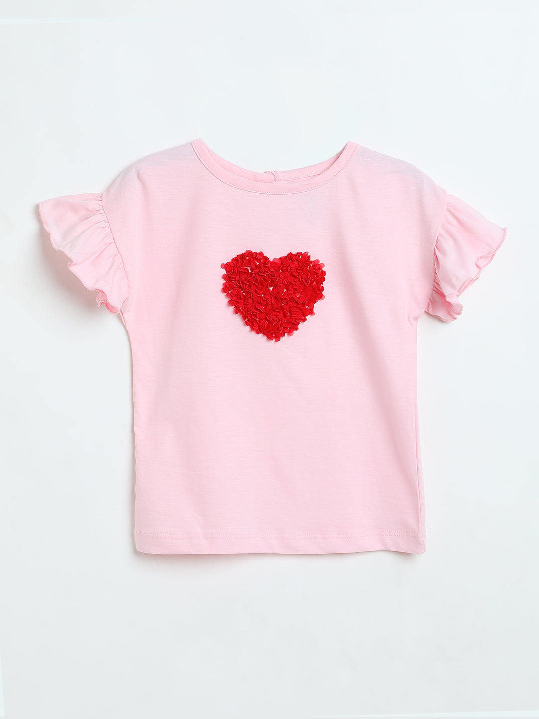 Milou Baby Girls T-Shirt Pink Heart Print