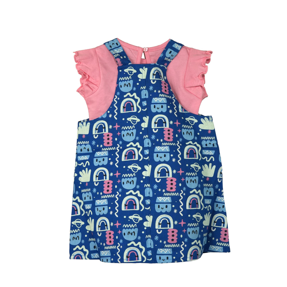 Milou Girls Pinafore and T-Shirt Set