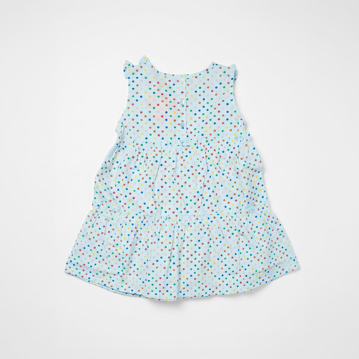 Milou Girls Polka Dot Tiered Dress