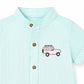 Milou Boys S/S Band Collar Shirt