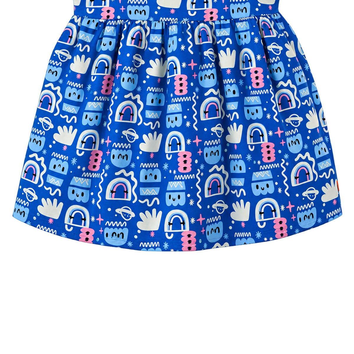 Milou Girls Peter Pan Collar A-Line Dress