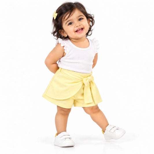 Flared Woven Shorts - Milou - Care. The Swiss Way