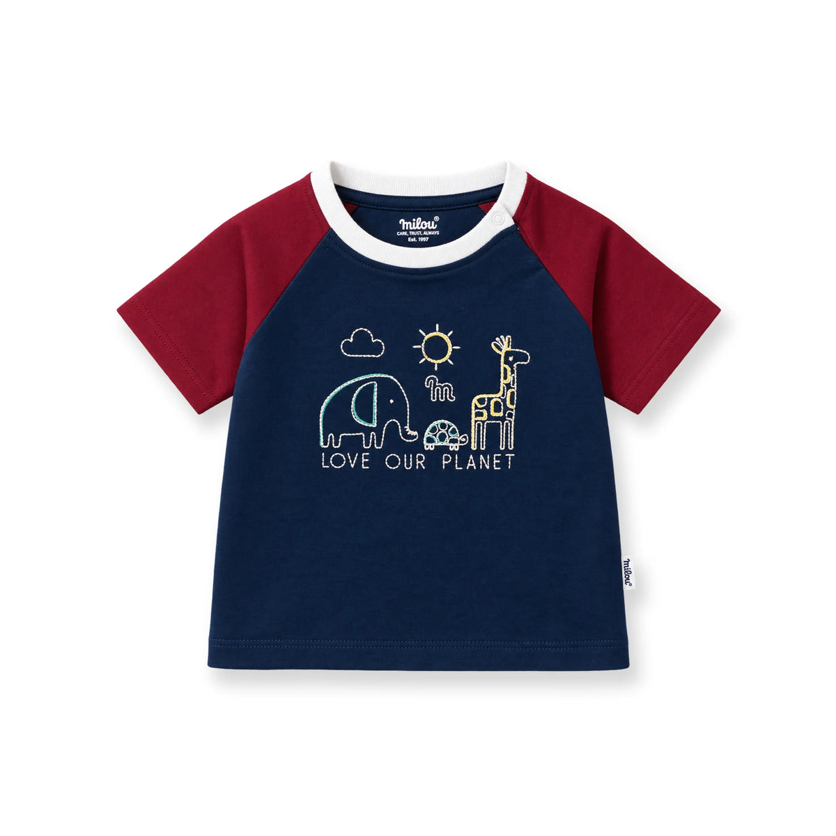 Milou Boys Raglan Sleeve T-Shirt