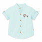 Milou Boys S/S Band Collar Shirt