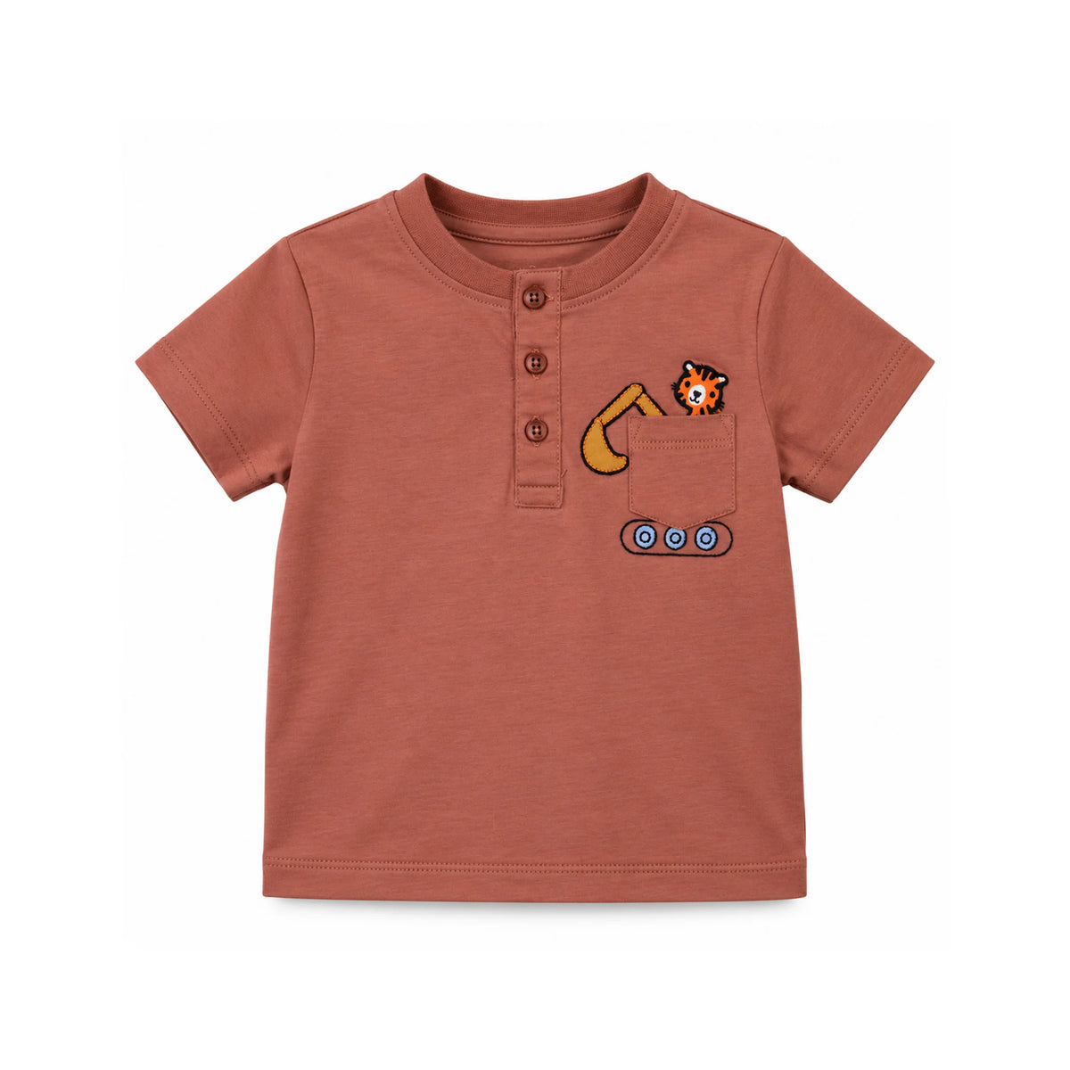 Milou Boys Henley Neck S/S T-Shirt