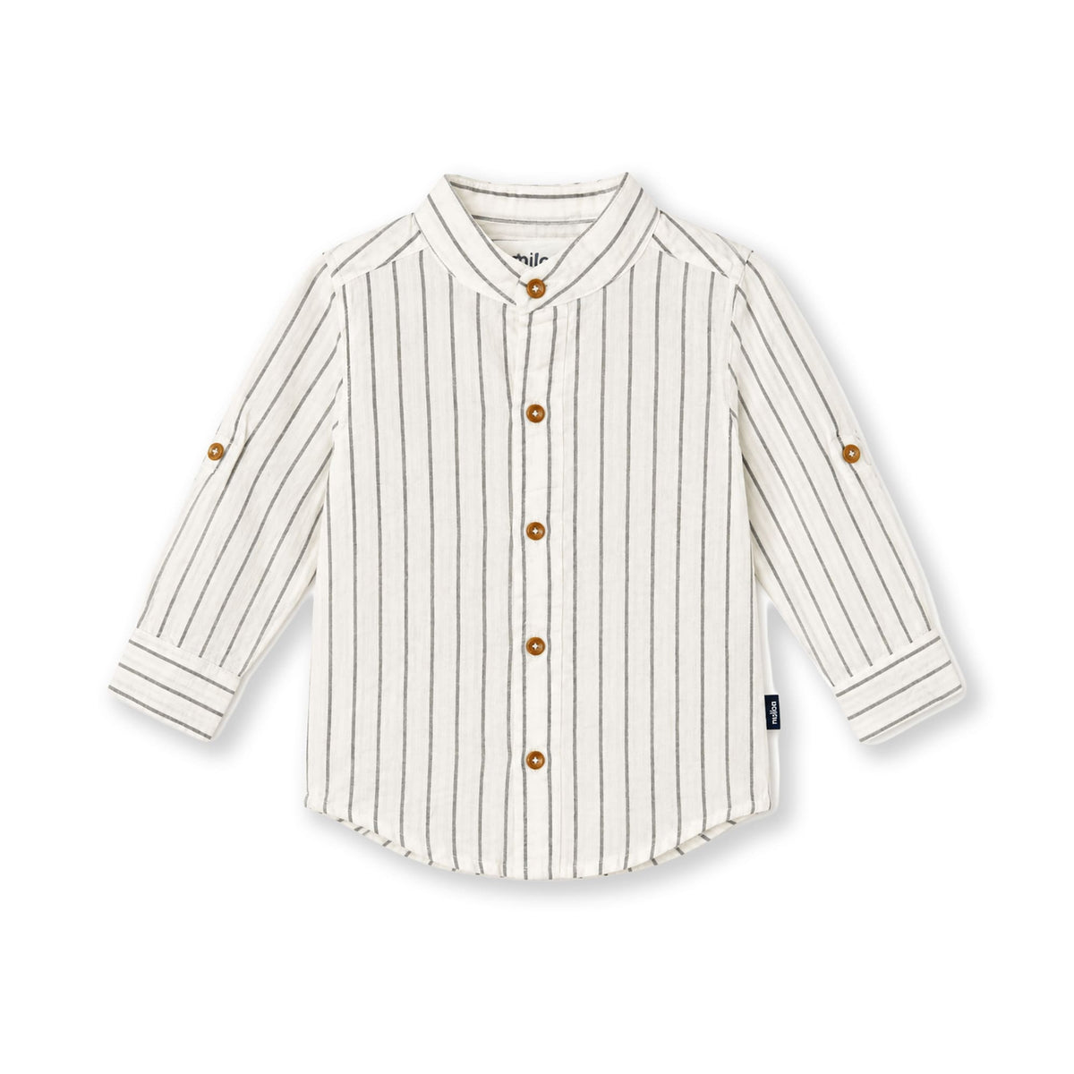 Milou Boys Band Collar L/S Shirt