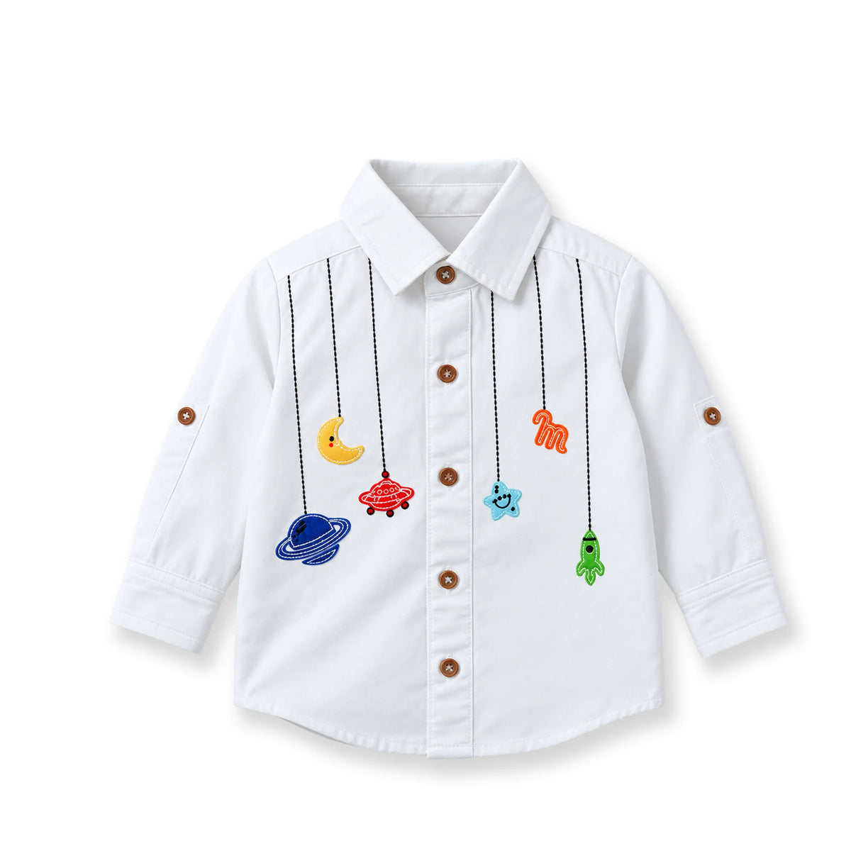 Milou Boys L/S Embroidery Shirt