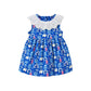 Milou Girls Peter Pan Collar A-Line Dress