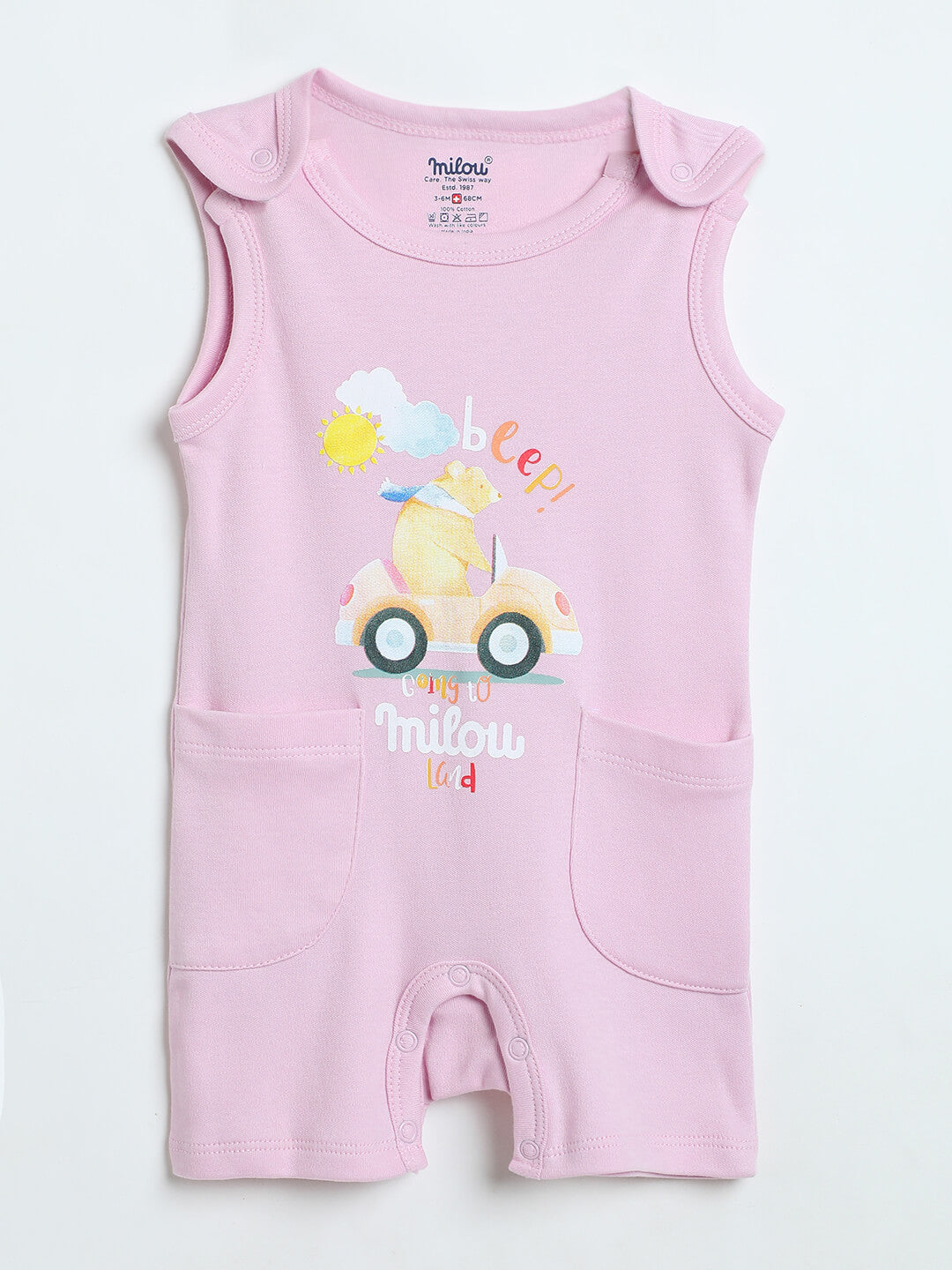 Milou Infants Sleeveless Pure Cotton Romper