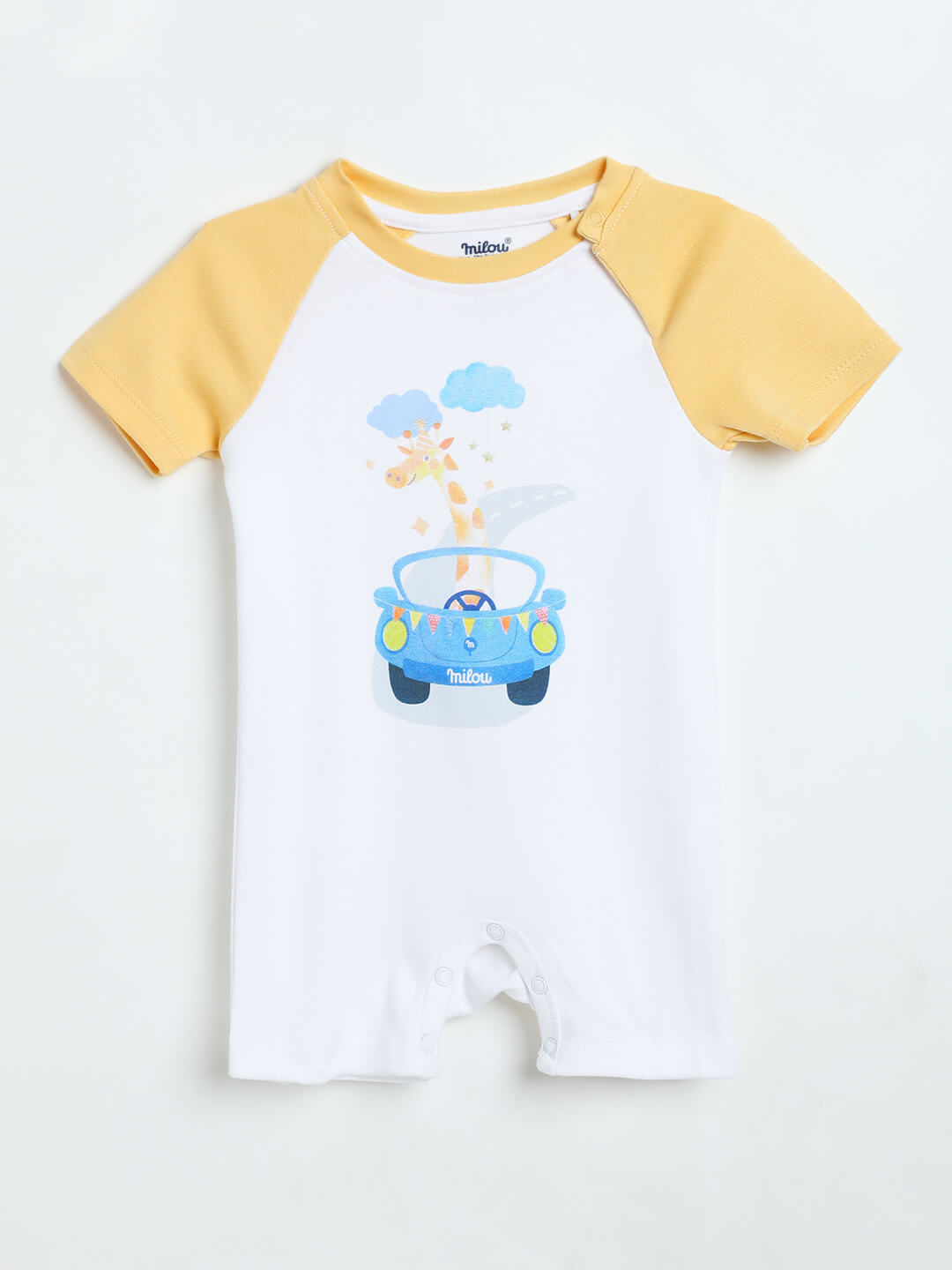 Milou Infants Short Sleeve Pure Cotton Romper
